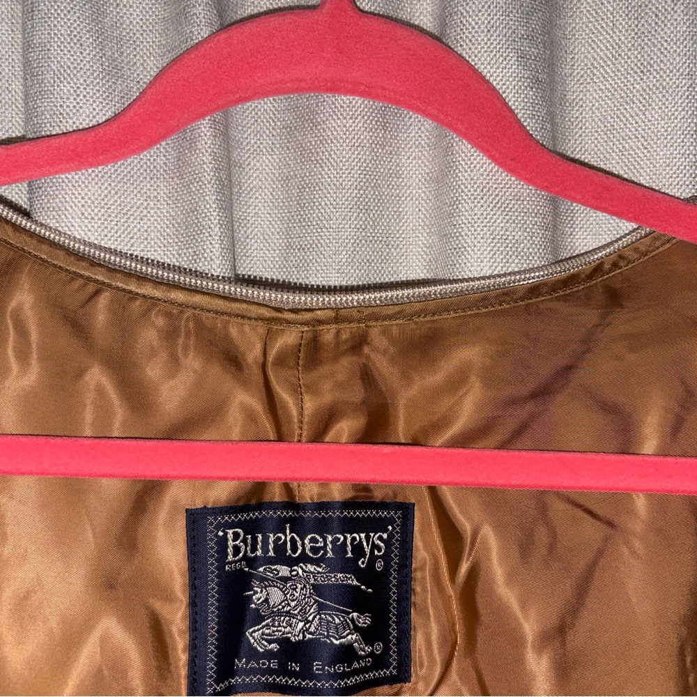 Burberrys trench coat wool liner zip in Burberry Nova check vintage - Picture 8 of 9